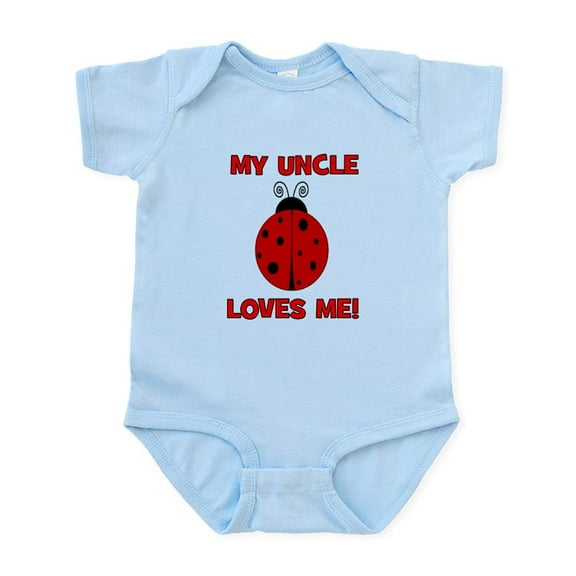 CafePress - My Uncle Loves Me! LADYBUG Infant Bodysuit - Baby Light Bodysuit, Size Newborn - 24 Months
