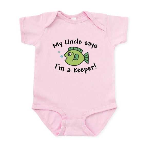 CafePress - My Uncle Says I'm A Keeper Baby Creeper - Baby Light Bodysuit, Size Newborn - 24 Months