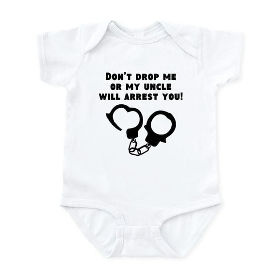 CafePress - My Uncle Will Arrest You Body Suit - Baby Light Bodysuit, Size Newborn - 24 Months