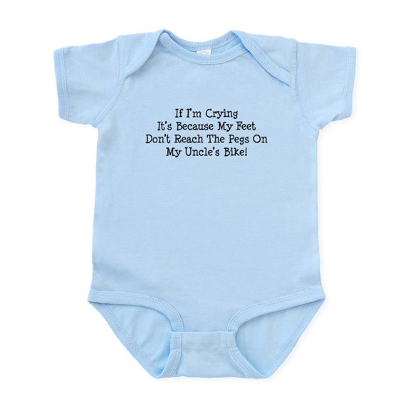 CafePress - My Uncles Motorcycle Infant Bodysuit - Baby Light Bodysuit, Size Newborn - 24 Months