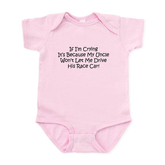 CafePress - My Uncles Race Car Infant Bodysuit - Baby Light Bodysuit, Size Newborn - 24 Months