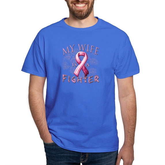 CafePress - My Wife Is A Fighter Dark T Shirt - Men's Classic Graphic Cotton T-Shirt