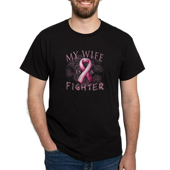 CafePress - My Wife Is A Fighter Dark T Shirt - Men's Classic Graphic Cotton T-Shirt