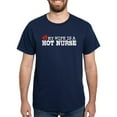 thumbnail image 1 of CafePress - My Wife Is A Hot Nurse Dark T Shirt - Men's Classic Graphic Cotton T-Shirt, 1 of 4