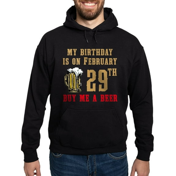 CafePress - Mybirthday Beer Hoodie (Dark) - Pullover Hoodie, Classic, Comfortable Hooded Sweatshirt