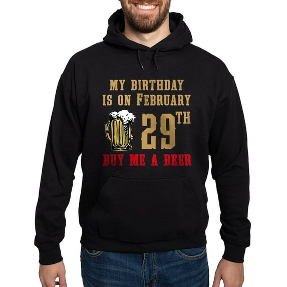 CafePress - Mybirthday Beer Hoodie (Dark) - Pullover Hoodie, Classic, Comfortable Hooded Sweatshirt