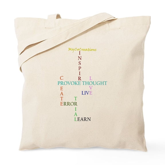 CafePress - Mycocreations Provoke Thought Tote Bag - Unisex Canvas Tote Bag, Beige, 1-Piece