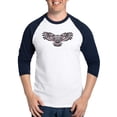 thumbnail image 1 of CafePress - Mystic Owl In Native American Style Baseball Jerse - Cotton Baseball Jersey, 3/4 Raglan Sleeve Shirt, 1 of 4