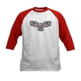 thumbnail image 1 of CafePress - Mystic Owl In Native American Style Baseball Jerse - Kids Cotton Baseball Jersey, 3/4 Sleeve Shirt, 1 of 4