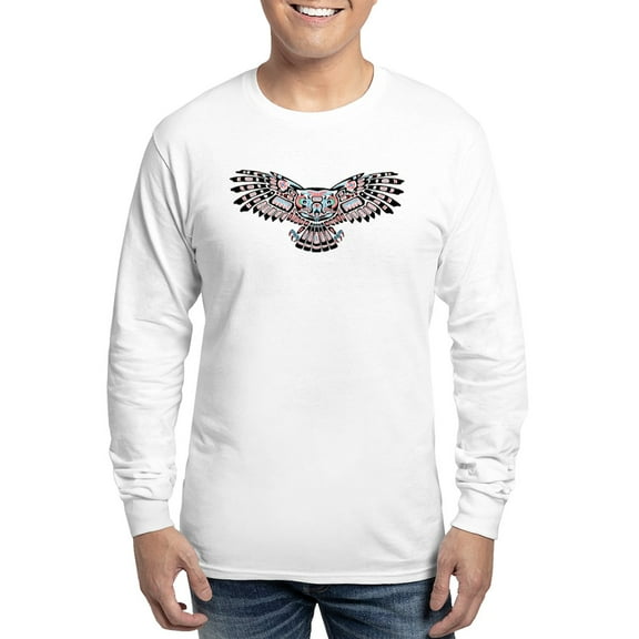CafePress - Mystic Owl In Native American Style Long Sleeve T - Unisex Cotton Long Sleeve T-Shirt