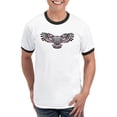 thumbnail image 1 of CafePress - Mystic Owl In Native American Style T Shirt - 100% Cotton Ringed T-Shirt, 1 of 4