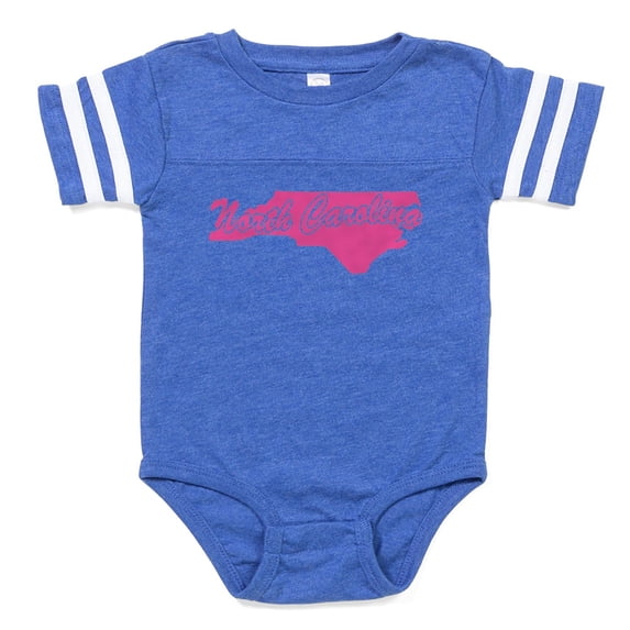 CafePress - N Carolina - Cute Infant Baby Football Bodysuit