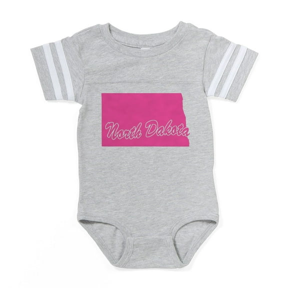 CafePress - N Dakota - Cute Infant Baby Football Bodysuit