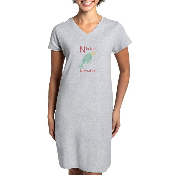 CafePress - N Is For Narwhal - Women's Nightshirt