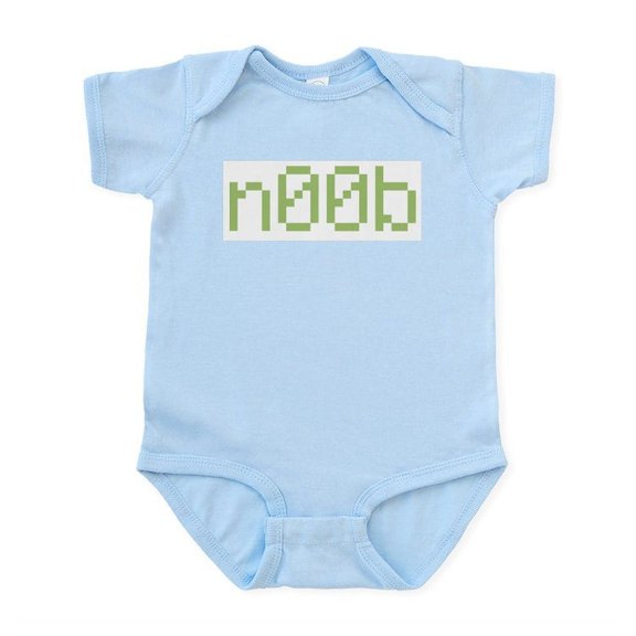 CafePress - N00b Infant Bodysuit - Baby Light Bodysuit, Size Newborn - 24 Months