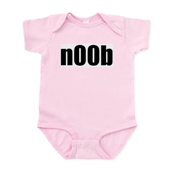 CafePress - N00b Infant Creeper - Baby Light Bodysuit, Size Newborn - 24 Months