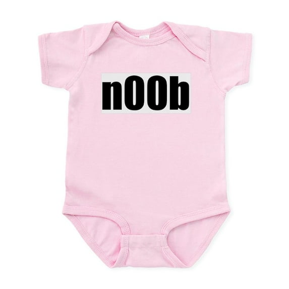 CafePress - N00b Infant Creeper - Baby Light Bodysuit, Size Newborn - 24 Months
