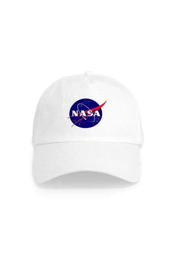 - NASA Meatball Logo Cap - Adjustable 100% Brushed Unisex Casual Cotton Baseball Cap, Beige, 1