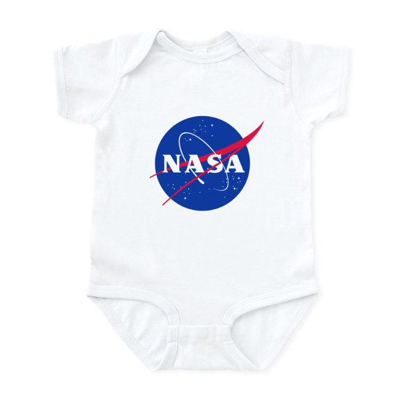 CafePress - NASA_Revd - Baby Light Bodysuit, Size Newborn - 24 Months
