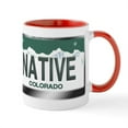 thumbnail image 1 of CafePress - NATIVE Colorado License Plate Mug - 11 oz Ceramic Mug - Novelty Coffee Tea Cup, 1 of 6