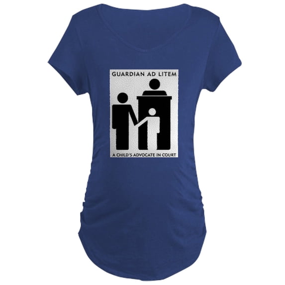 CafePress - NC Guardian Ad Litem - Maternity Dark T-Shirt