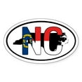 thumbnail image 1 of CafePress - NC North Carolina FLAG Oval Sticker - Sticker (Oval), 1 of 1