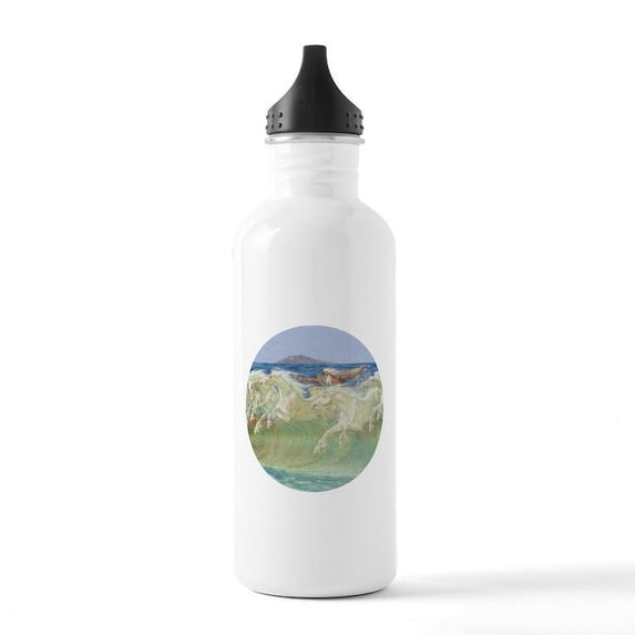 CafePress - NEPTUNE's HORSES Stainless Water Bottle 1 - Stainless Steel Water Bottle, Sports Bottle, 1.0L
