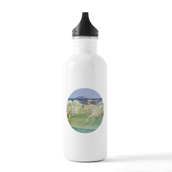 CafePress - NEPTUNE's HORSES Stainless Water Bottle 1 - Stainless Steel Water Bottle, Sports Bottle, 1.0L