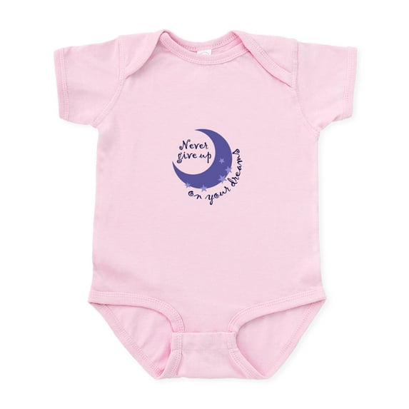 CafePress - NEVER GIVE UP ON DREAMS Body Suit - Baby Light Bodysuit, Size Newborn - 24 Months