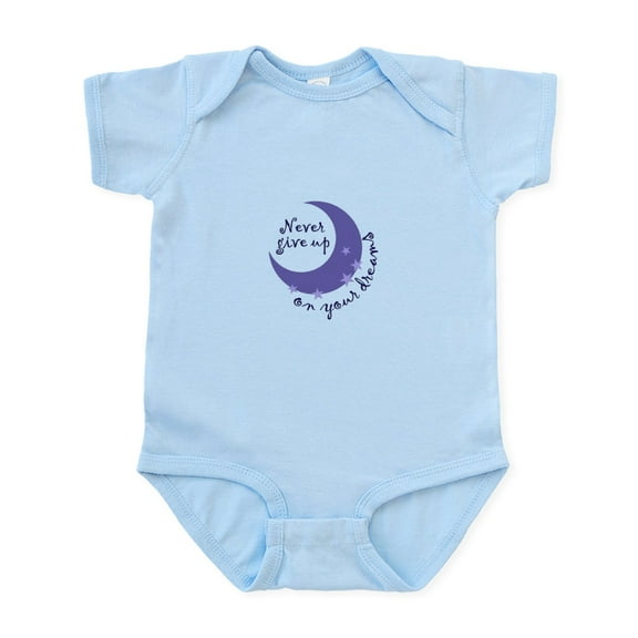 CafePress - NEVER GIVE UP ON DREAMS Body Suit - Baby Light Bodysuit, Size Newborn - 24 Months