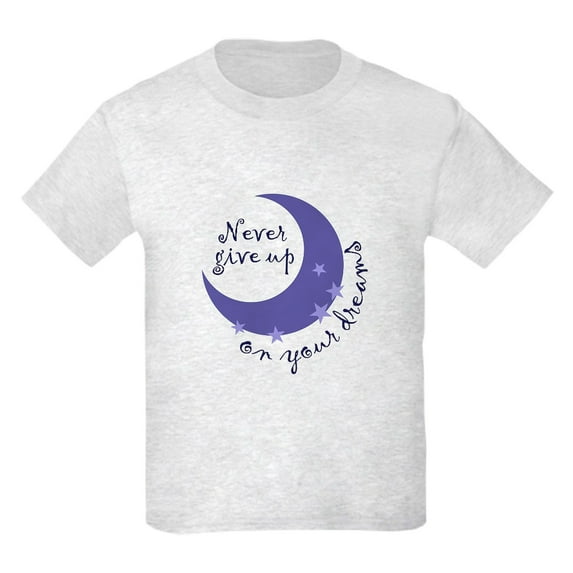CafePress - NEVER GIVE UP ON DREAMS T Shirt - Light T-Shirt Kids XS-XL