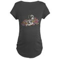 thumbnail image 1 of CafePress - NH Pup In Flowers Maternity Dark T Shirt - Maternity Dark T-Shirt, 1 of 3