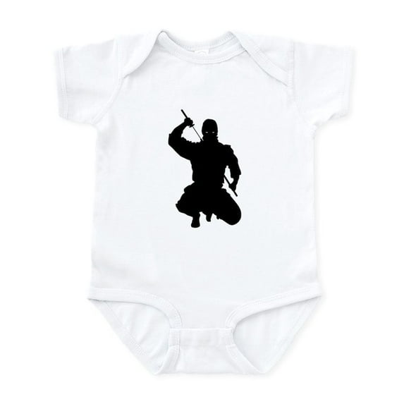 CafePress - NINJA WARRIOR Infant Bodysuit - Baby Light Bodysuit, Size Newborn - 24 Months