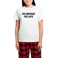 thumbnail image 1 of CafePress - NO MANGA NO LIFE Pajamas - Women's Short Sleeve Print T-Shirt and Pants Light Cotton Pajama Set, 1 of 7