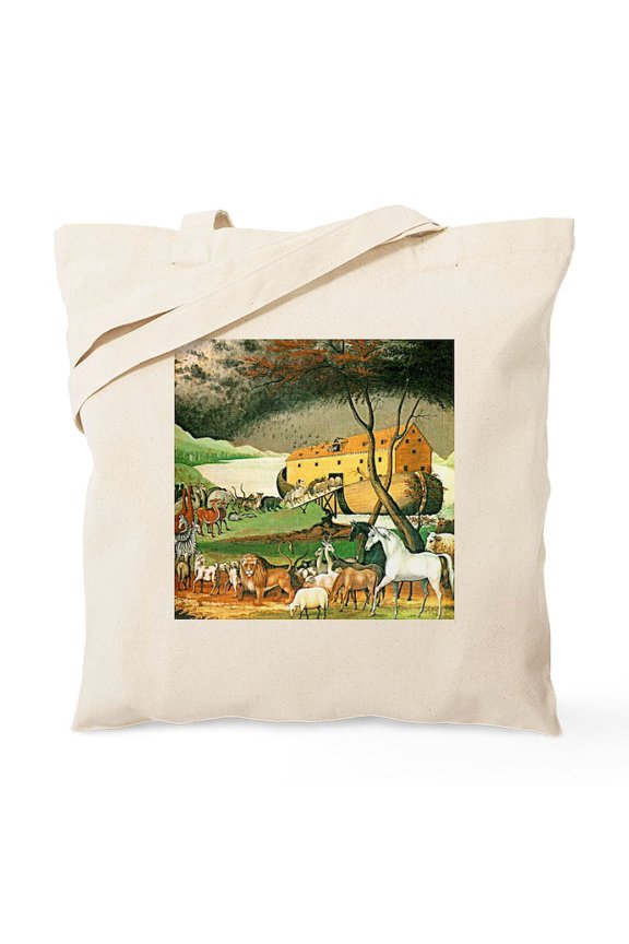 - NOAH's ARK Tote Bag - Unisex Canvas Tote Bag, Beige, 1-Piece