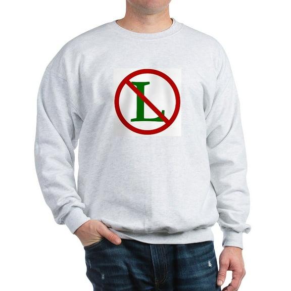 CafePress - NOEL (NO L Sign) Sweatshirt - Crew Neck Sweatshirt