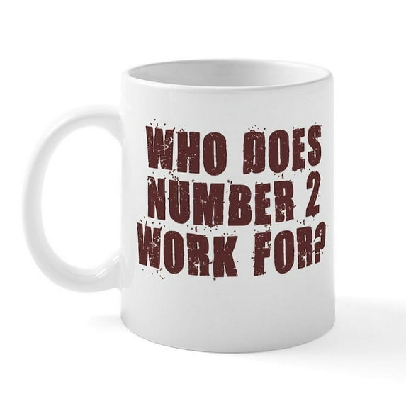 CafePress - NUMBER 2 SHIRT POOP HUMOR AUS Mug - 11 oz Ceramic Mug - Novelty Coffee Tea Cup
