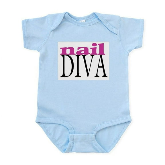 CafePress - Nail Diva Infant Bodysuit - Baby Light Bodysuit, Size Newborn - 24 Months