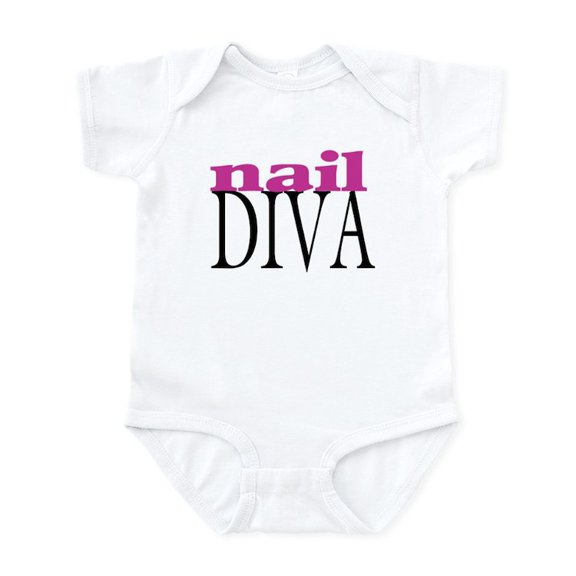CafePress - Nail Diva Infant Bodysuit - Baby Light Bodysuit, Size Newborn - 24 Months