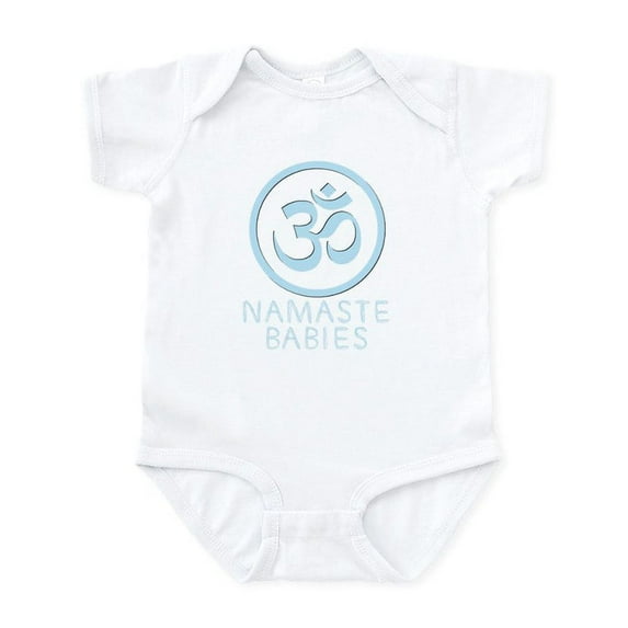 CafePress - Namaste Babies Body Suit - Baby Light Bodysuit, Size Newborn - 24 Months