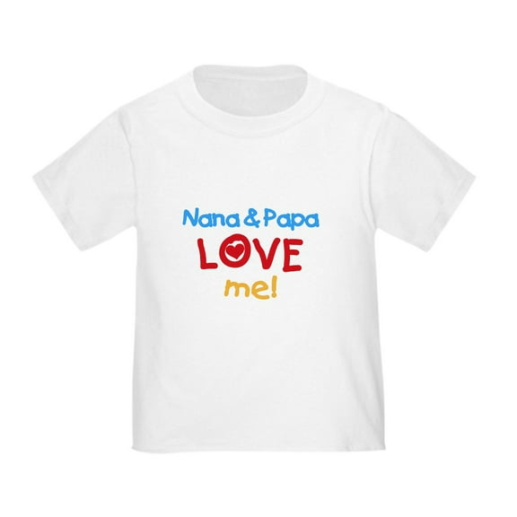 CafePress - Nana & Papa Love Me Toddler T Shirt - Cute Toddler T-Shirt, 100% Cotton