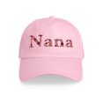thumbnail image 1 of CafePress - Nana Pink Flowers - Adjustable 100% Brushed Unisex Casual Cotton Baseball Cap, Beige, 1, 1 of 2