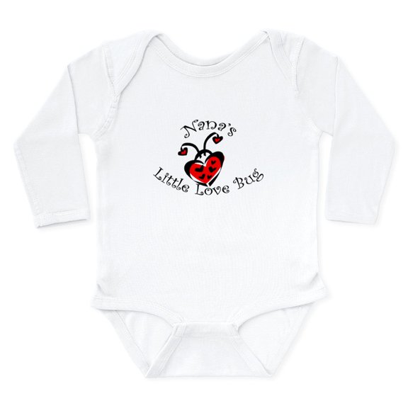CafePress - Nana's Little Love Bug Body Suit - Long Sleeve Cotton Baby Bodysuit