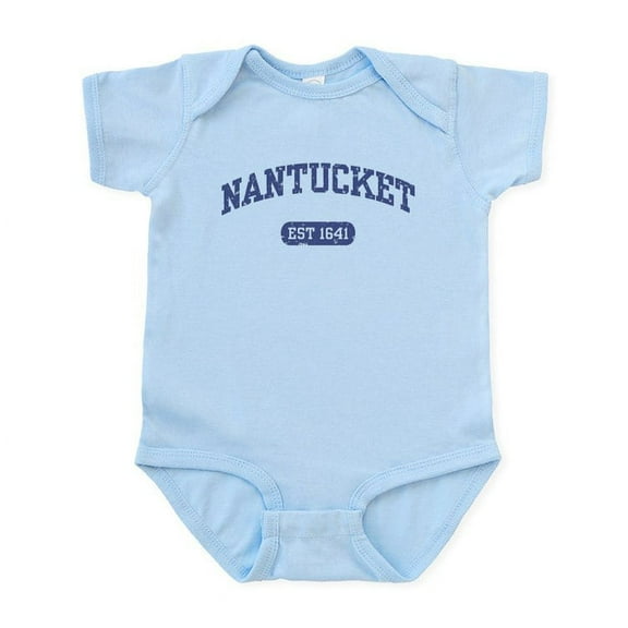 CafePress - Nantucket EST 1641 Infant Bodysuit - Baby Light Bodysuit, Size Newborn - 24 Months