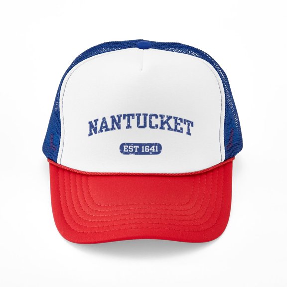 CafePress - Nantucket EST 1641 - Adjustable Unisex Printed Trucker Hat with Mesh Back