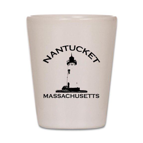 CafePress - Nantucket MA - White Shot Glass, Unique and Funny Shot Glass