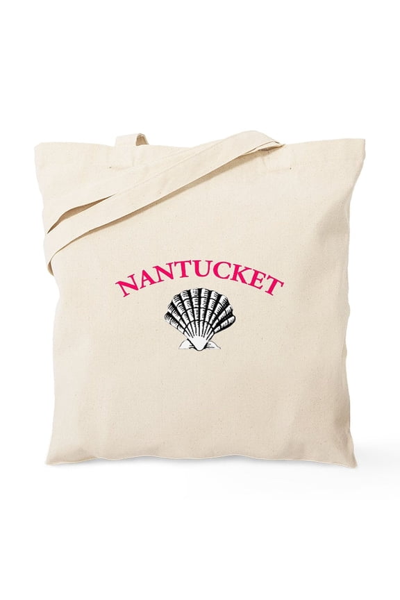 - Nantucket Shell Tote Bag - Unisex Canvas Tote Bag, Beige, 1-Piece