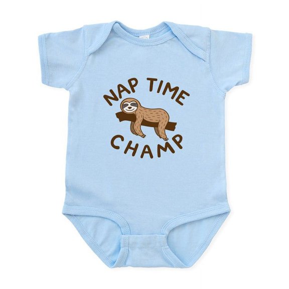 CafePress - Nap Time Champ Body Suit - Baby Light Bodysuit, Size Newborn - 24 Months