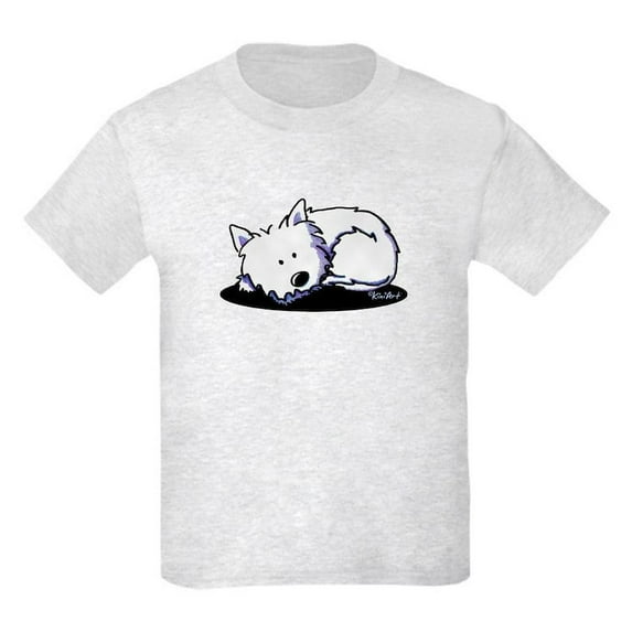 CafePress - Nap Time Westie Kids Light T Shirt - Light T-Shirt Kids XS-XL