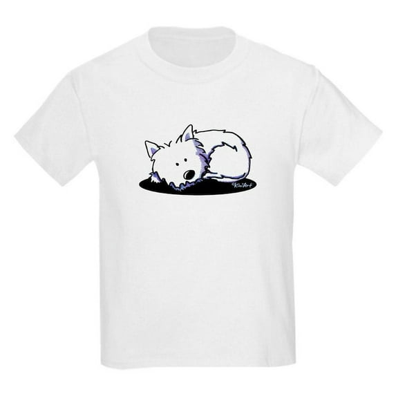 CafePress - Nap Time Westie Kids Light T Shirt - Light T-Shirt Kids XS-XL